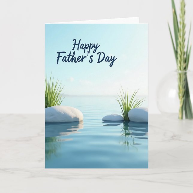 Cerulean Fathers Day Water Card (Front)