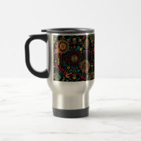 Cerulean "Heritage-Inspired Patterns" Travel Mug 4