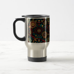 Cerulean "Heritage-Inspired Patterns" Travel Mug 4
