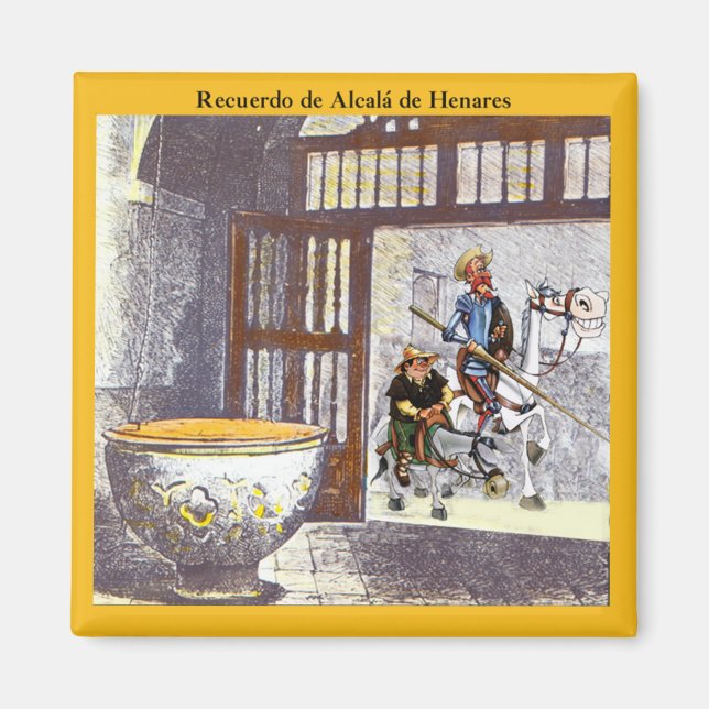 Cervantes Baptismal Font in Alcalá de Henares Magnet (Front)