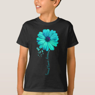 Cervical Cancer Awareness Family Survivor Pretty G T-Shirt