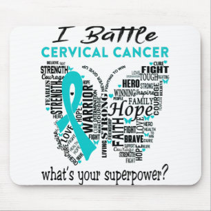 Cervical Cancer Awareness Month Ribbon Gifts Mouse Pad