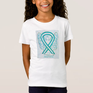 Cervical Cancer Awareness Ribbon Angel Shirt