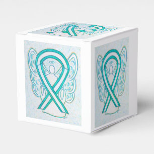 Cervical Cancer Awareness Ribbon Party Favour Box