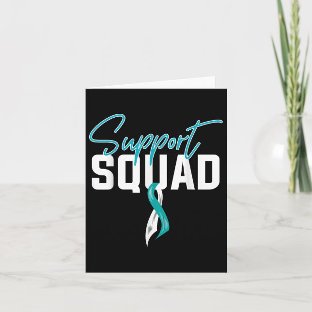 Cervical Cancer Awareness Support Squad  Card (Front)
