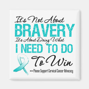 Cervical Cancer Battle Magnet