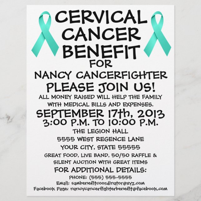 Cervical Cancer Benefit Flyer (Front)