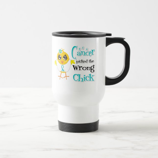 Cervical Cancer Picked The Wrong Chick Travel Mug (Right)