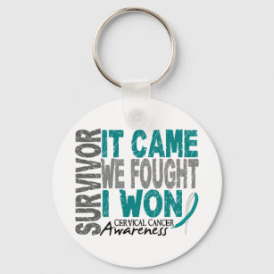 Cervical Cancer Survivor It Came We Fought I Won Key Ring