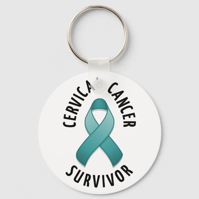 Cervical Cancer Survivor Keychain (Front)