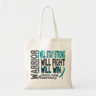 Cervical Cancer Warrior Tote Bag