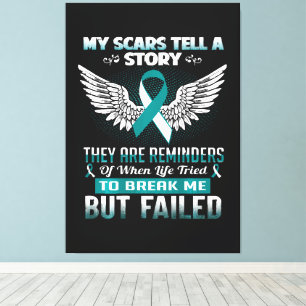 Cervical Cancer Women Canvas Print