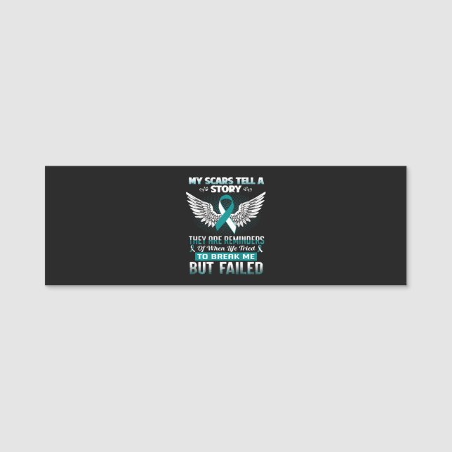 Cervical Cancer Women Name Tag (Front)