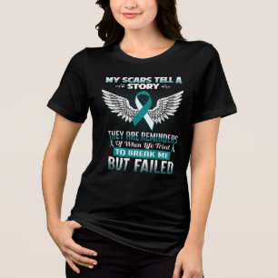 Cervical Cancer Women Tri-Blend Shirt