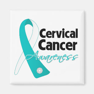 Cervivcal Cancer Awareness Ribbon Magnet