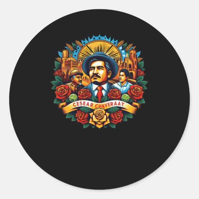 César Chávez Day - 31 March Holiday Mexico Sticker (Front)
