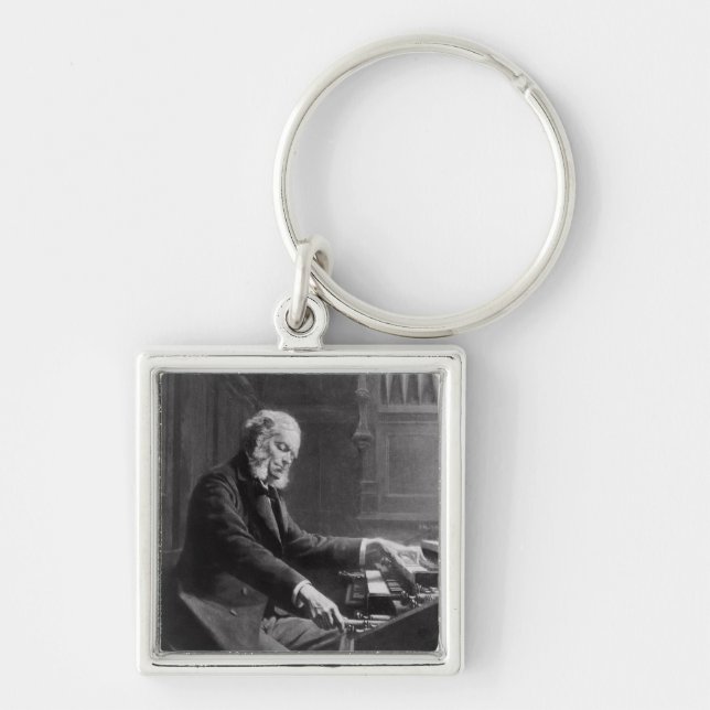 Cesar Franck at the console of the organ Key Ring (Front)