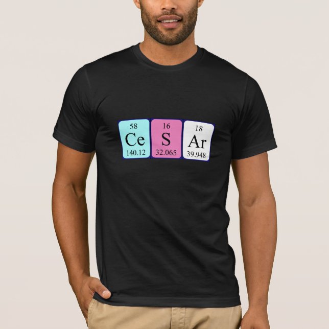 Cesar periodic table name shirt (Front)