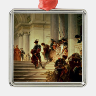Cesare Borgia leaving the Vatican Metal Tree Decoration