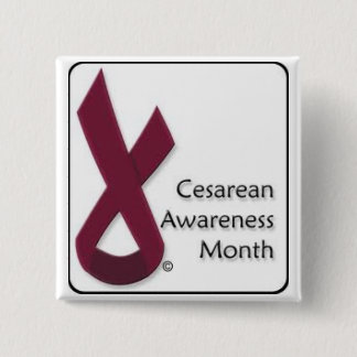 Cesarean Awareness Month button