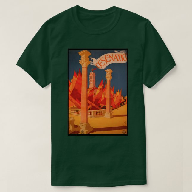Cesenatico vintage travel poster T-Shirt (Design Front)
