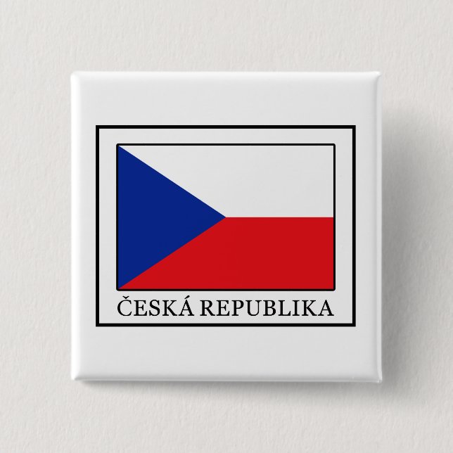 Ceska Republika 15 Cm Square Badge (Front)