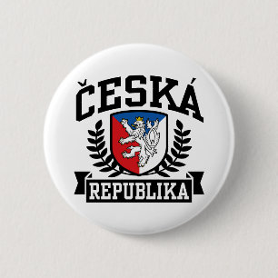 Ceska Republika 6 Cm Round Badge