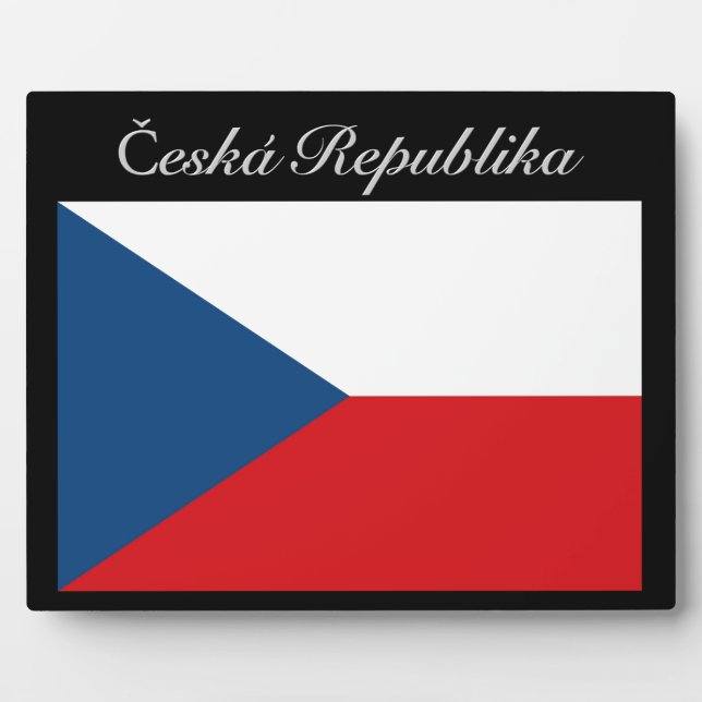 Česká republika vlajka plaque (Front)