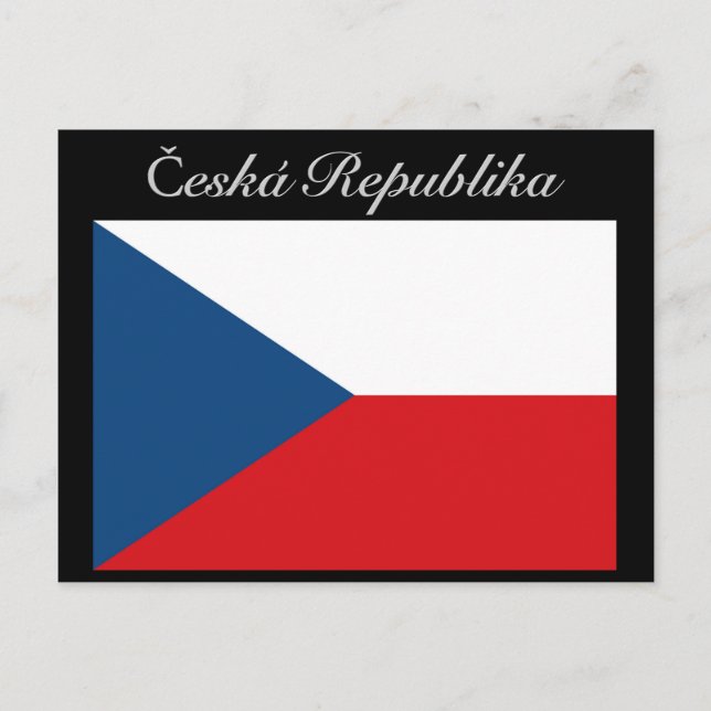 Česká republika vlajka postcard (Front)