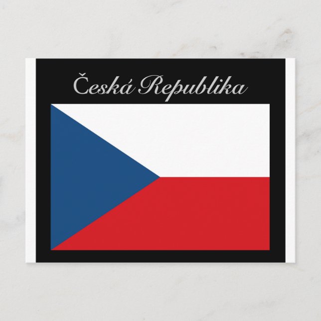 Česká republika vlajka postcard (Front)