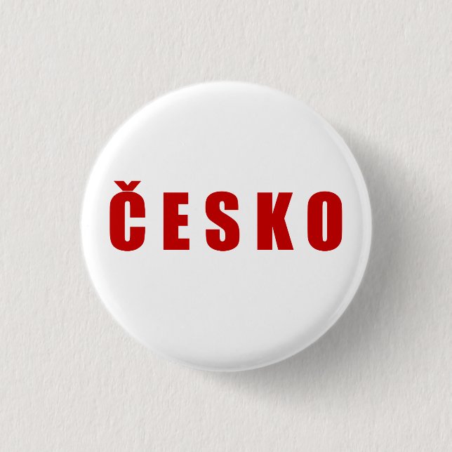 Cesko Czech Republic 3 Cm Round Badge (Front)
