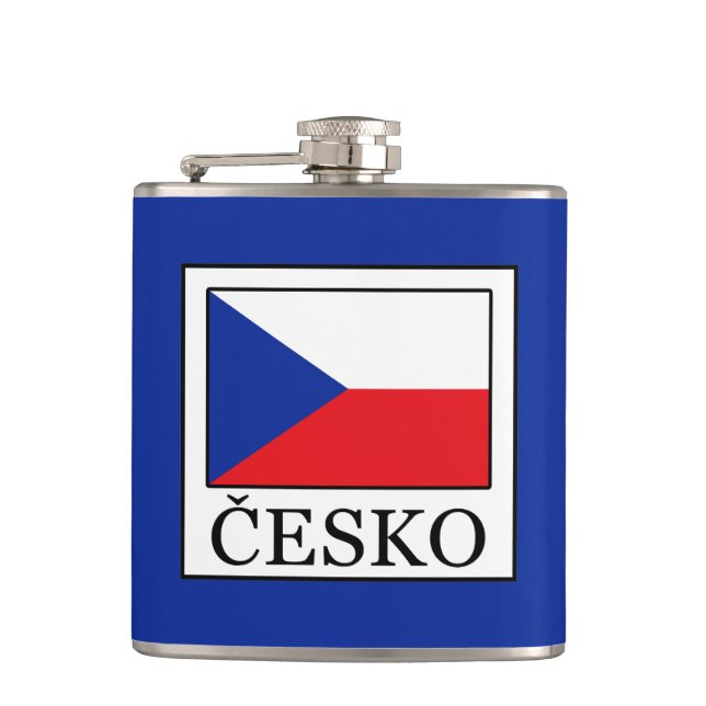 Česko Hip Flask (Front)