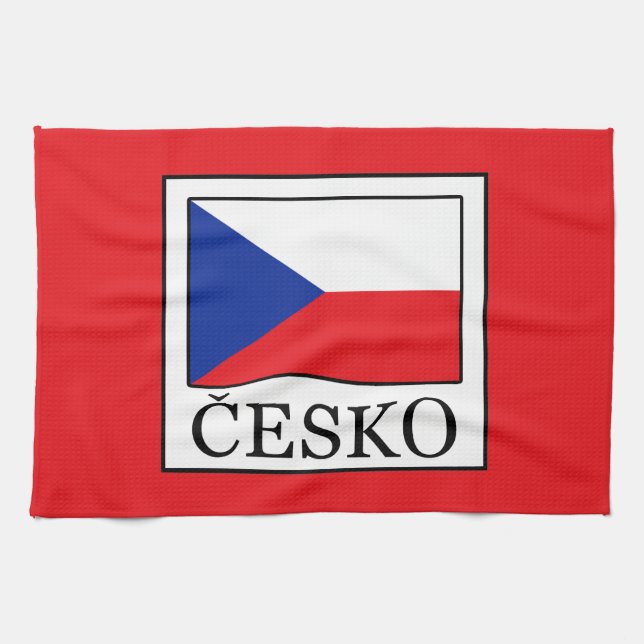 Česko Tea Towel (Horizontal)