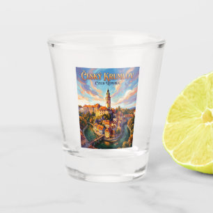 Cesky Krumlov Castle Czech Republic Shot Glass