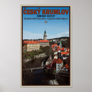 Cesky Krumlov - Vltava River Poster
