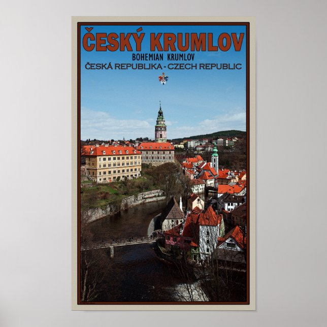 Cesky Krumlov - Vltava River Poster (Front)