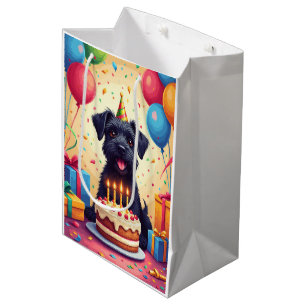 Cesky Terrier Birthday Celebration Medium Gift Bag
