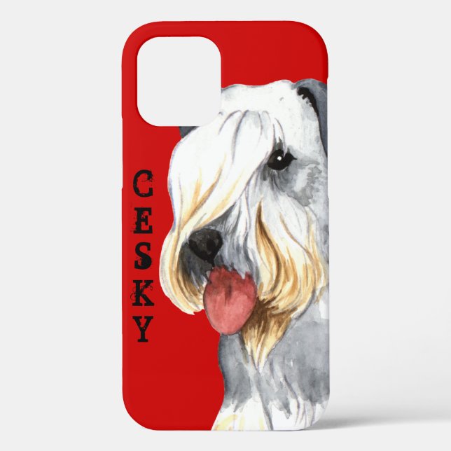 Cesky Terrier Colour Block Case-Mate iPhone Case (Back)