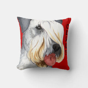 Cesky Terrier Colour Block Cushion