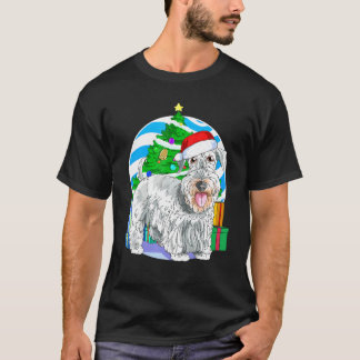 Cesky Terrier Dog Santa Christmas Tree Decor T-Shirt