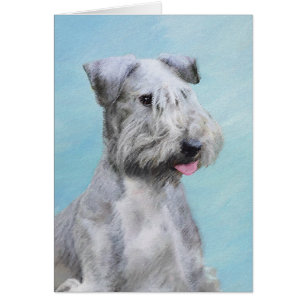 Cesky Terrier Painting - Cute Original Dog Art