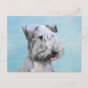 Cesky Terrier Painting - Cute Original Dog Art Postcard