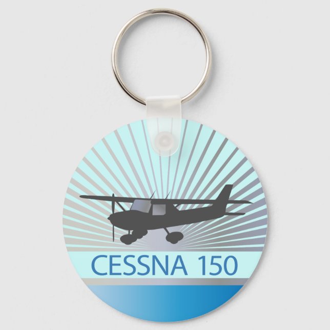 Cessna 150 Aeroplane Key Ring (Front)