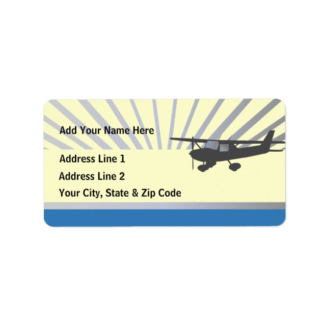 Cessna 150 Aeroplane Label (Front)