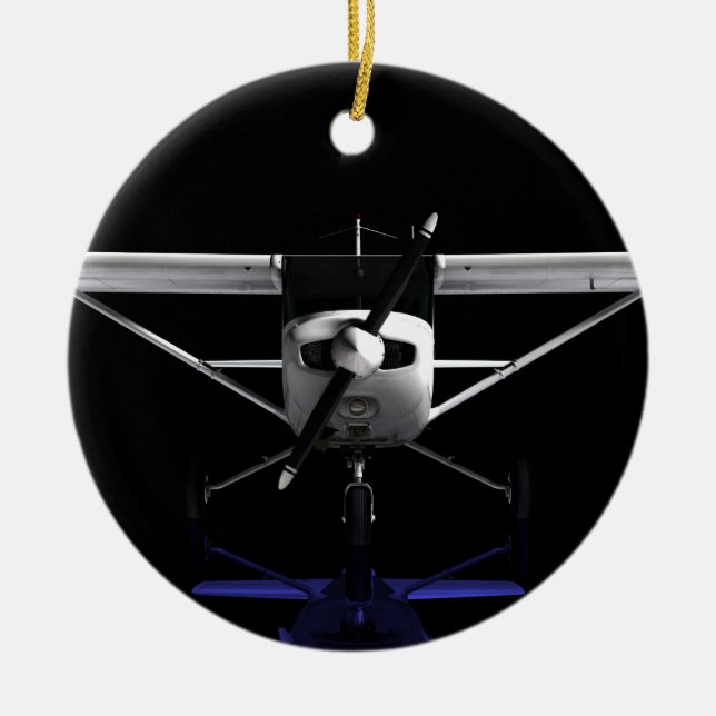 Cessna 152 Showroom. Ceramic Tree Decoration (Front)