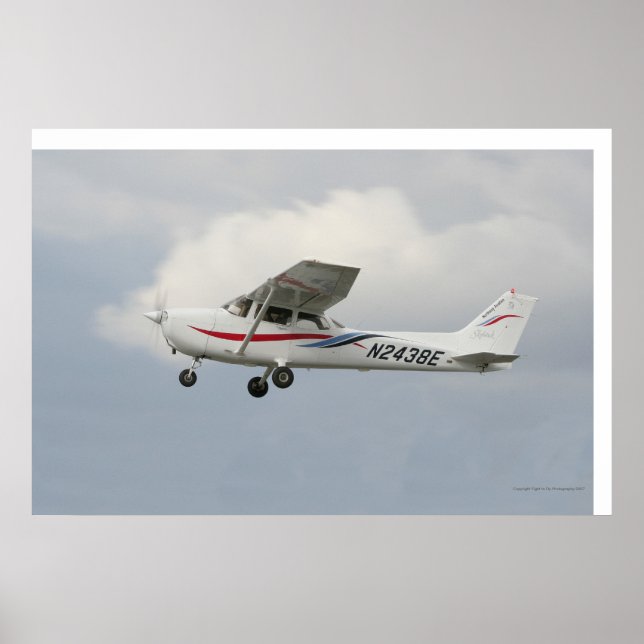 Cessna 172 on Takeoff Poster (Front)