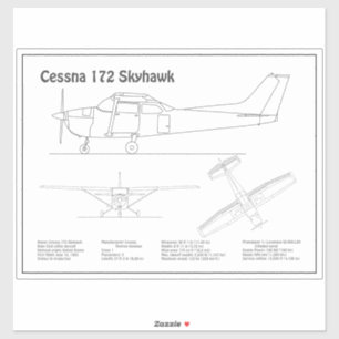 Cessna 172 Skyhawk - Aeroplane Blueprint Plans BD