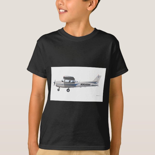 Cessna 172 Skyhawk Blue T-Shirt (Front)