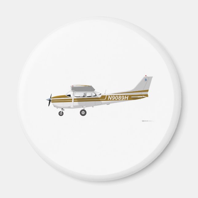 Cessna 172 Skyhawk Brown Magnet (Front)