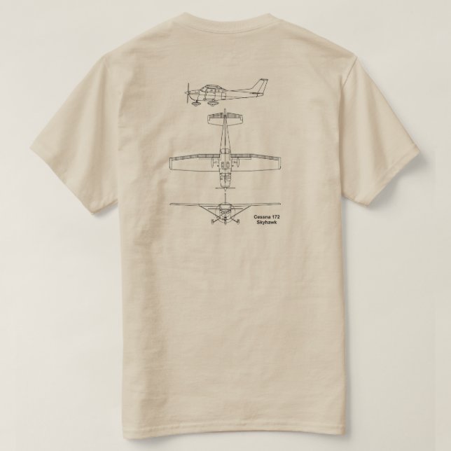Cessna 172 T-Shirt (Design Back)